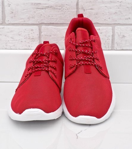 Červené športové topánky 9-6836G-12