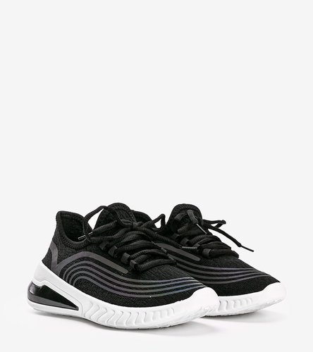 Čierna športová obuv s holografickým dizajnom Delaney